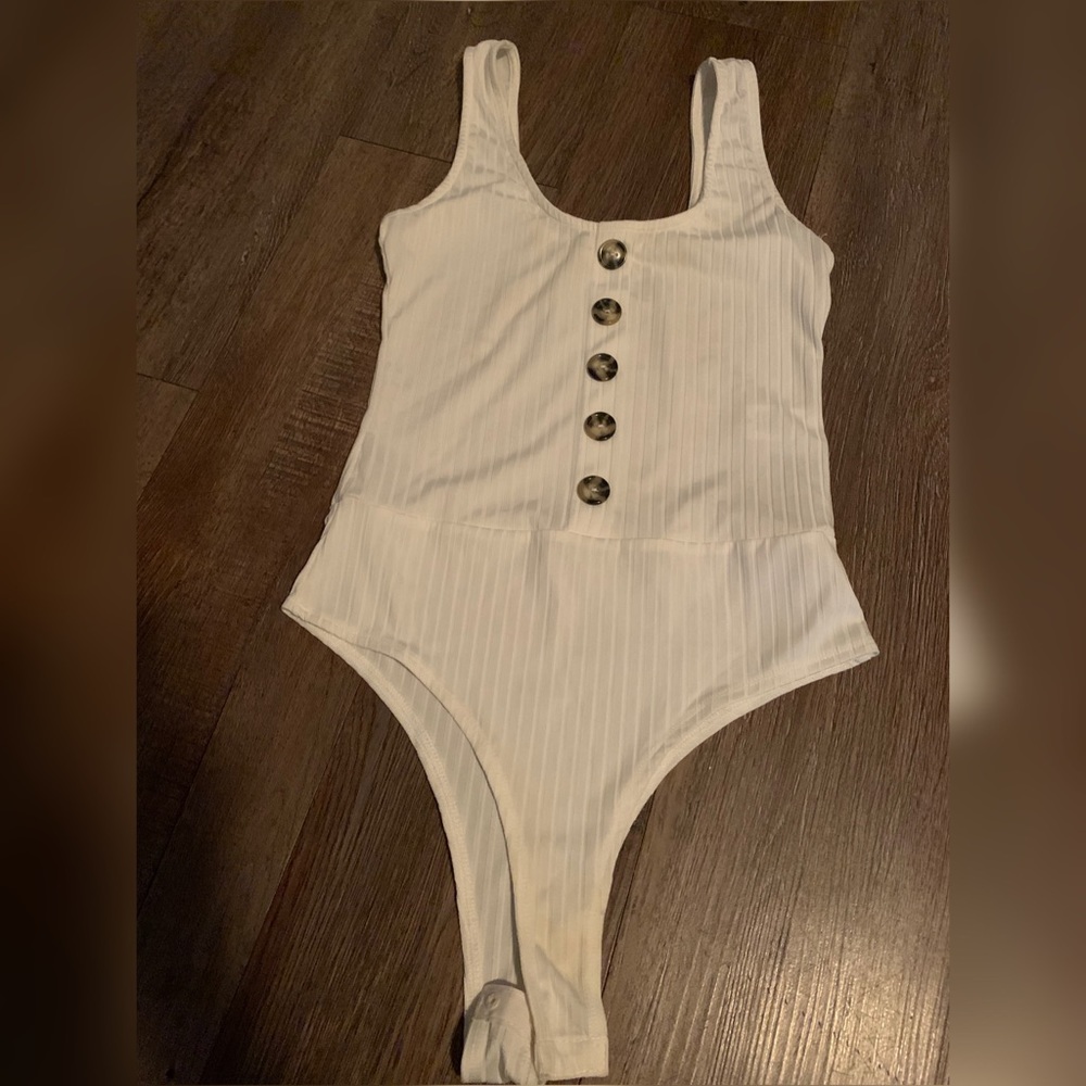 Cream/White Bodysuit